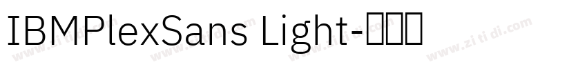 IBMPlexSans Light字体转换